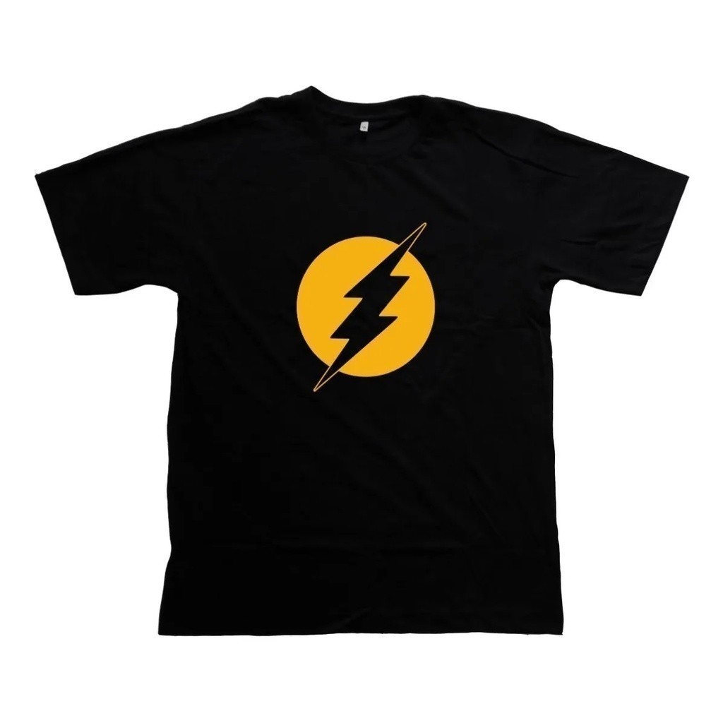 Camiseta Unissex Casual Estampa Flash Tema Super Herói Série The Flash Camisa 100% Algodão  envio imediato