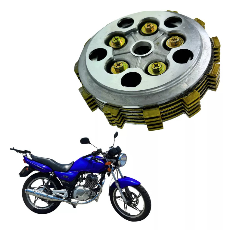 Kit Embreagem Completa Suzuki Yes 125 Intruder 125 Platô Cubo Disco Separador Padrão Original