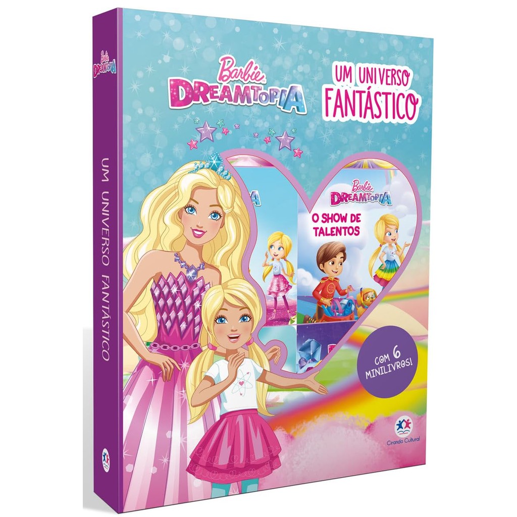 Box com 6 Minilivros | Barbie Dreamtopia - Um Universo Fantástico em Oferta na Shopee