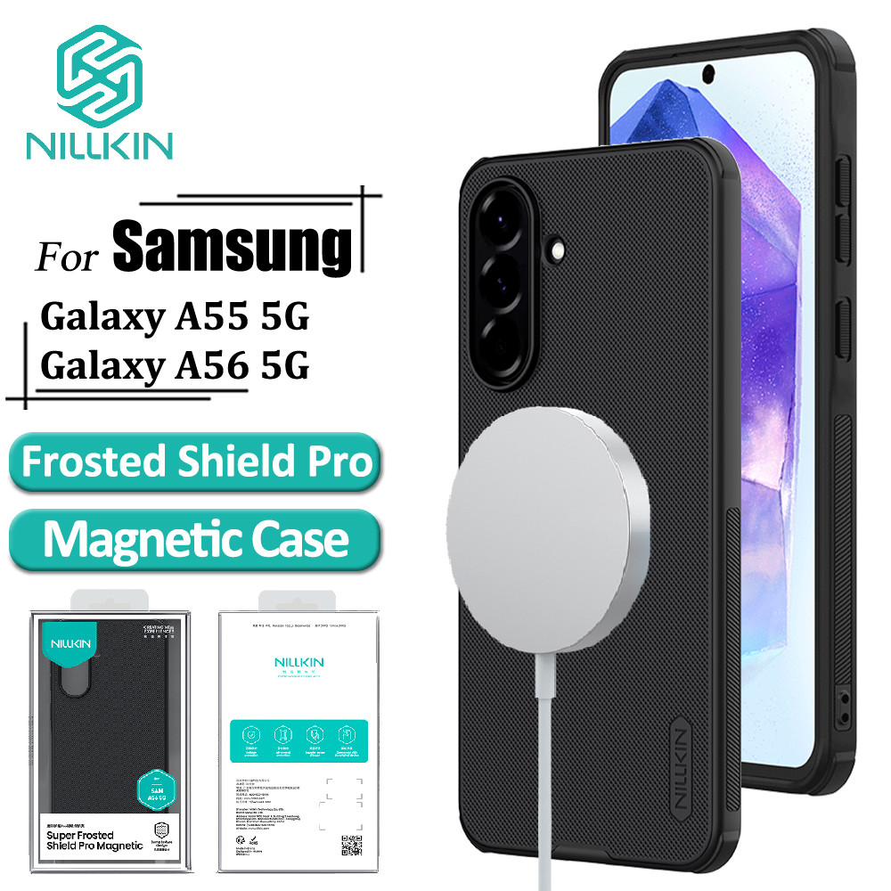 Nillkin Capa Magnética Para Samsung Galaxy A56 A55 De Telefone Anti Impressão Digital À Prova De Choque (Apenas Com Funç em Oferta na Shopee