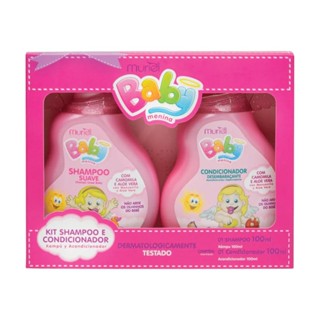 Kit Baby Menina Shampoo e Condicionador Camomila e Aloe Vera 100ml - Muriel em Oferta na Shopee