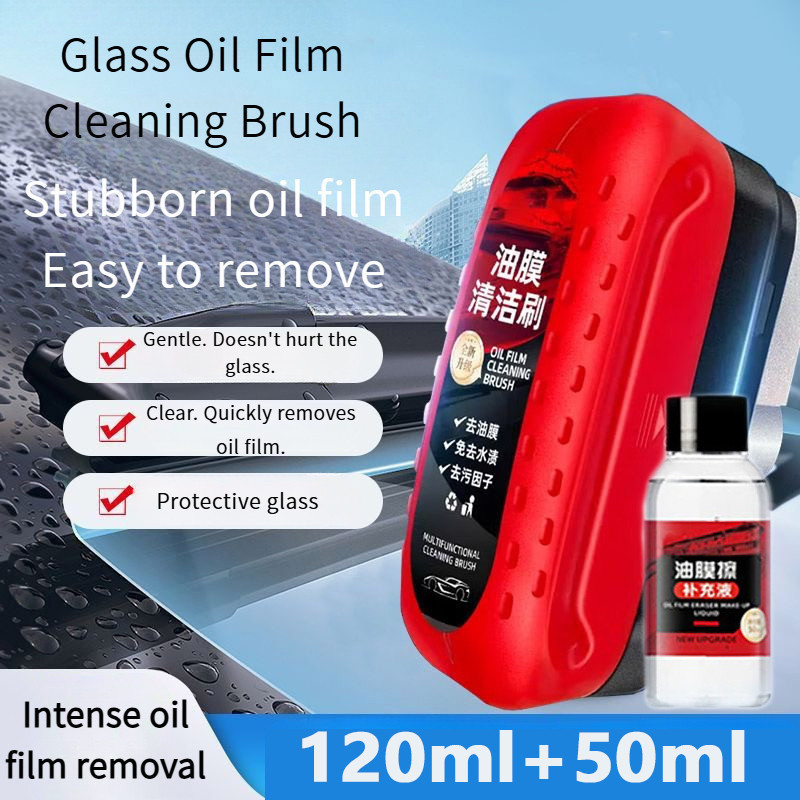 Escova de limpeza do filme óleo vidro/Car Glass Oil Film Cleaning Wipes/removedor mancha vidro