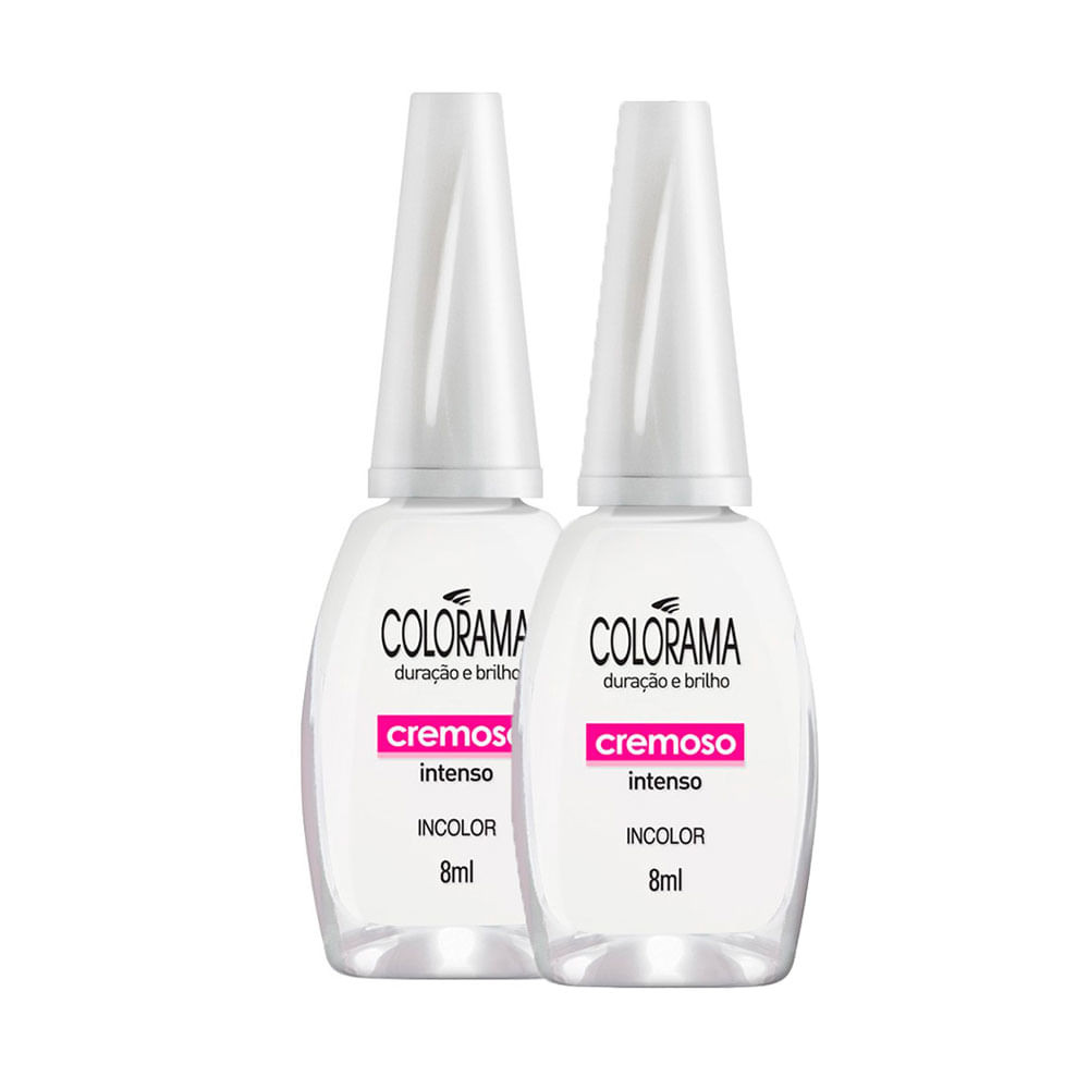 Kit 2 Esmalte Colorama Cor Incolor com 8ml - Beauty