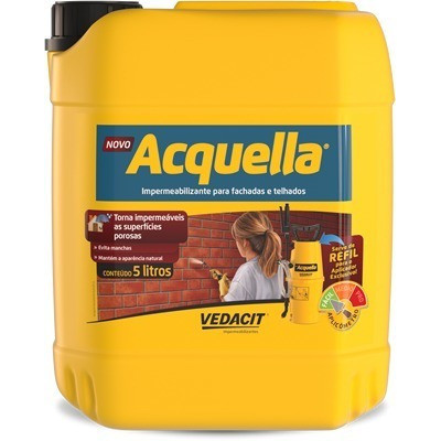 Acquella Bombona 5 L Impermeabilizante Tijolo Pedra Telha