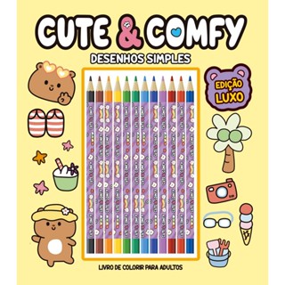 Cute & Comfy Desenhos Simples - Edição de Luxo - 12 Lápis de Cor em Oferta na Shopee