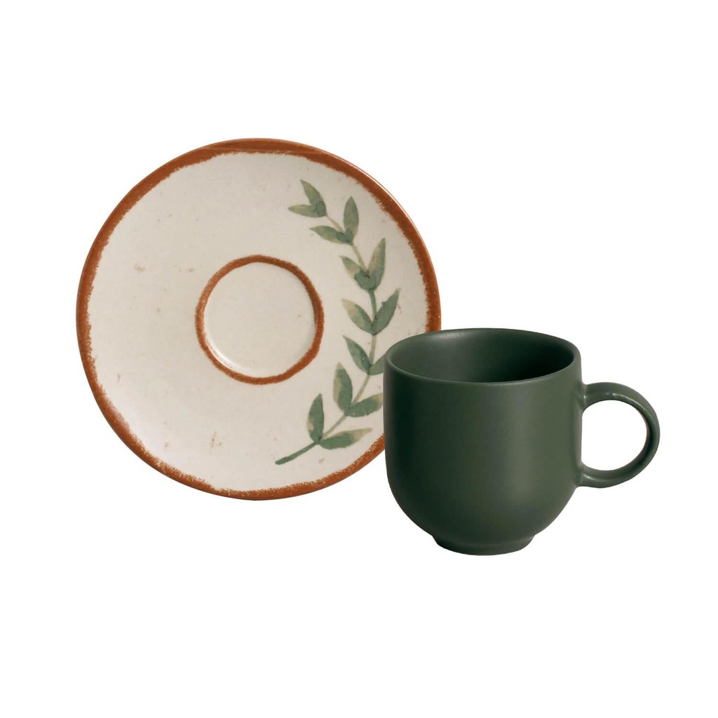 Conjunto com 6 Xícaras de Café com Pires Coup Stoneware Magari 97ml em Oferta na Shopee
