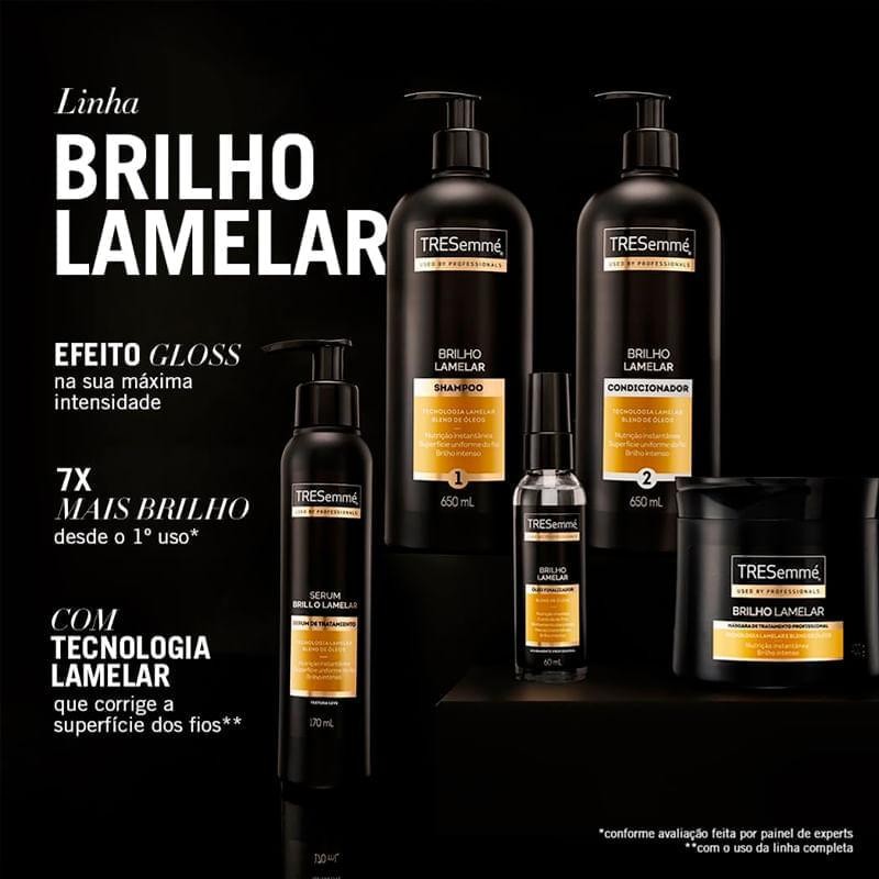 Shampoo Tresemmé Brilho Lamelar 400ml em Oferta na Shopee