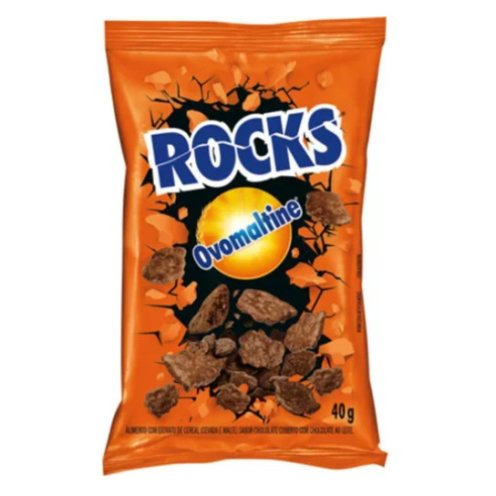 Cereal Rocks Pacote De 40gr Ovomaltine Chocolate Ao Leite - Food & Beverages