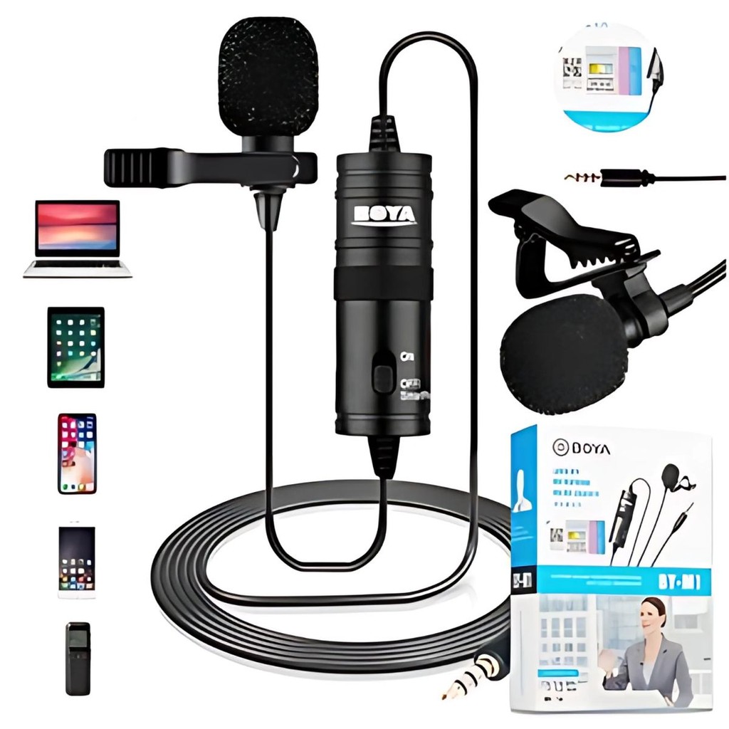 Microfone Influencer de Lapela Boya BY-M1