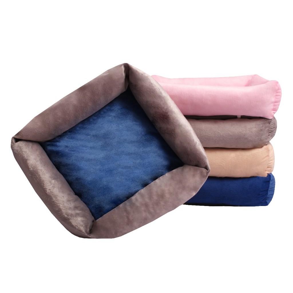 Caminha Pet Quadrada Para Gatos e Cachorros Velboa Veludo Suede Impermeável Antiderrapante 55cm X 50cm