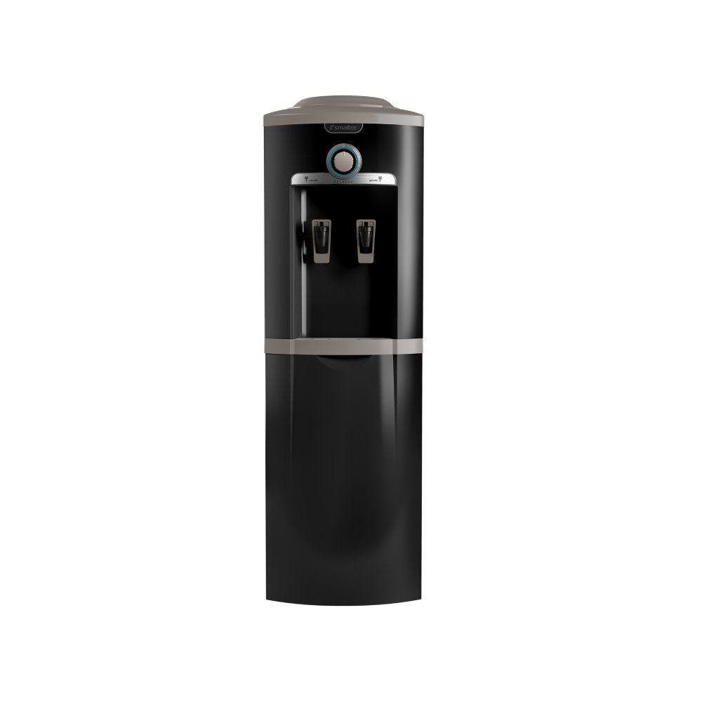 Bebedouro Esmaltec Coluna Natural e Frio Preto e Inox 220V EGC35B 0106000240 - Home Appliances