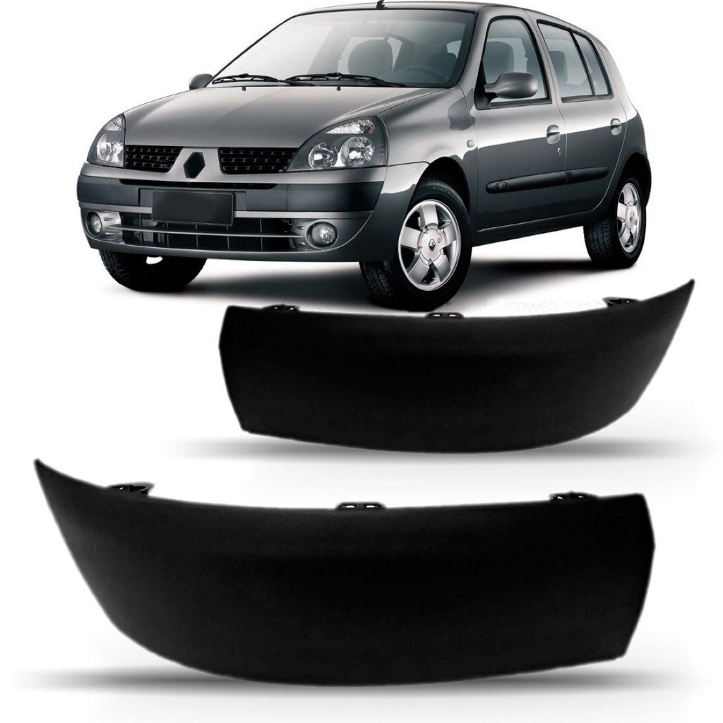 MOLDURA PARACHOQUE DIANTEIRO RENAULT CLIO 2003 2004 2005 em Oferta na Shopee