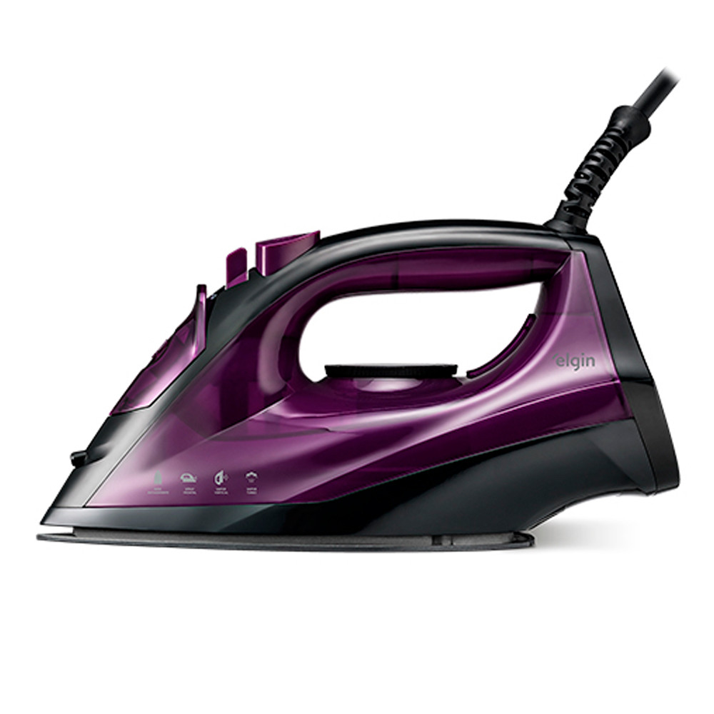 Ferro a Vapor Easy Pass 1700W Roxo 220V Elgin em Oferta na Shopee