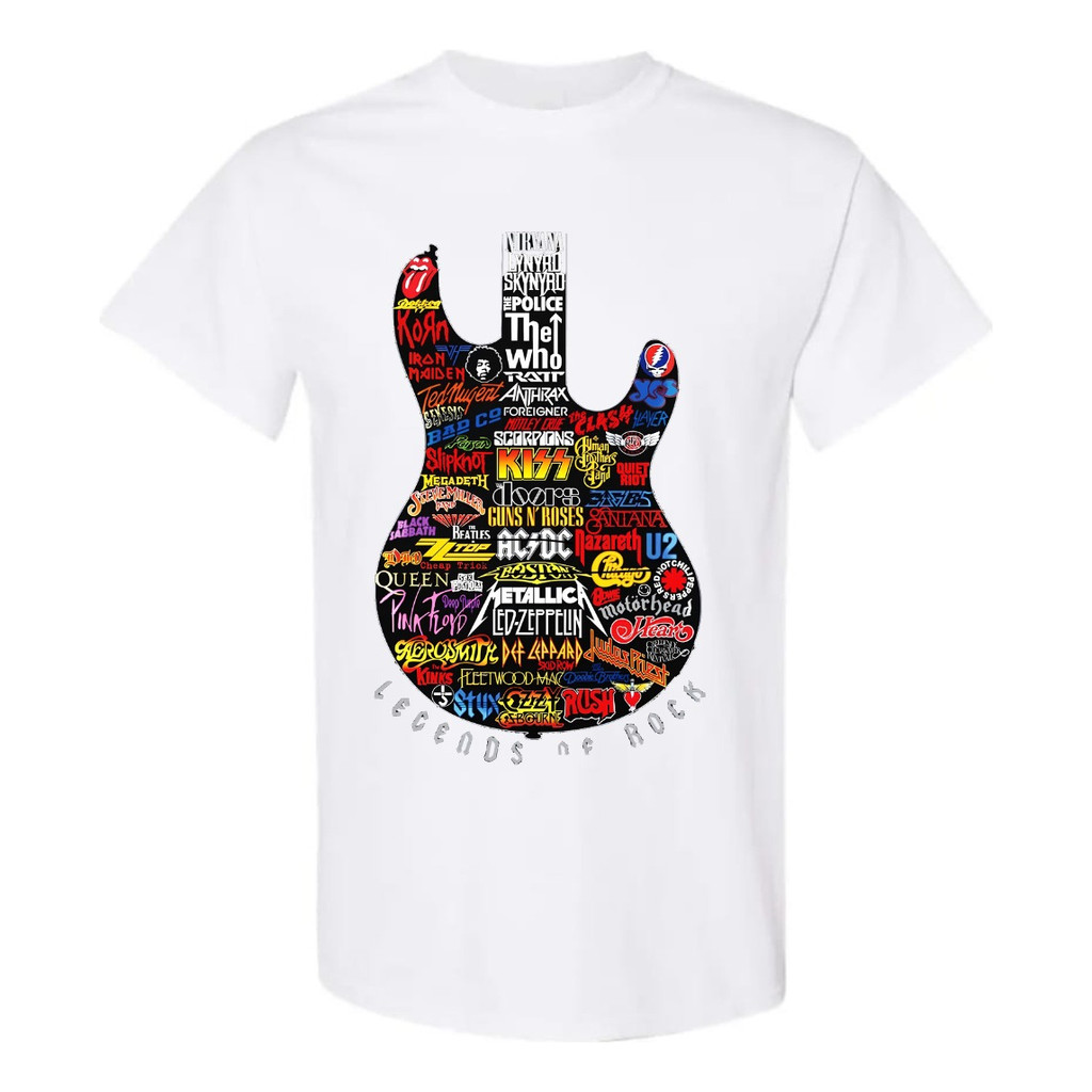 Camiseta Lendas Rock Roll Acdc Nirvana Metallica Kiss Ozy