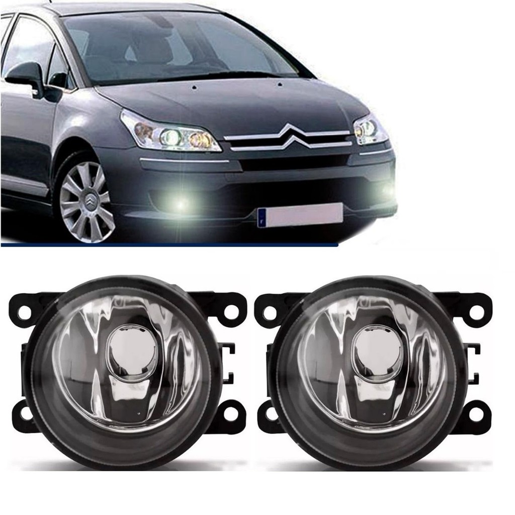 Par Farol De Milha Universal Citroen C4 2009 2010 2011 2012 2013