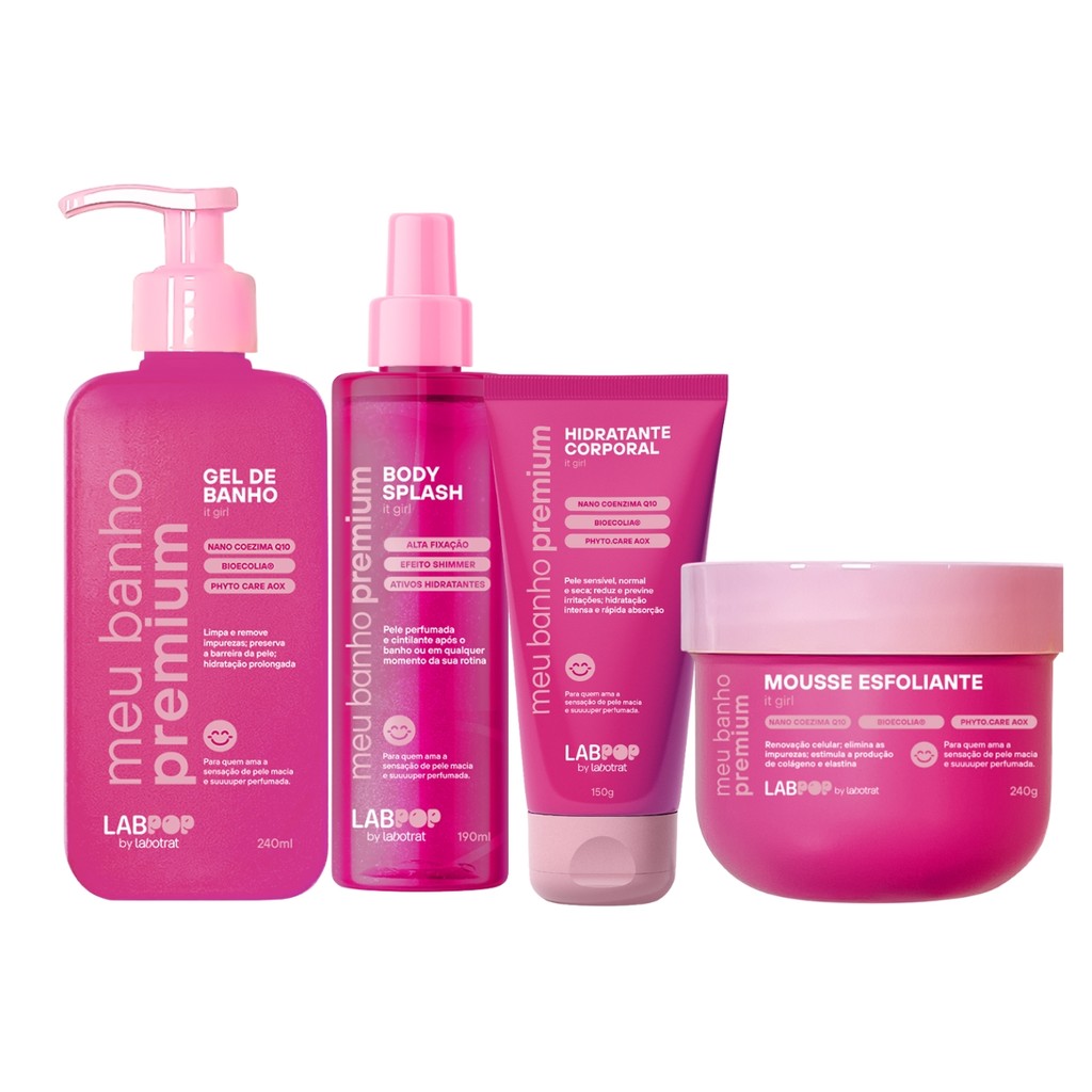 Creme Mousse Perfume Gel Corporal It Girl Labpop Labotrat em Oferta na Shopee