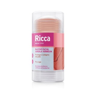 Bastão Facial Ricca Argila Vermelha - 3806 em Oferta na Shopee
