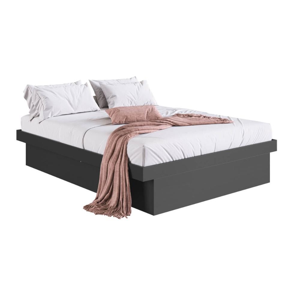 Cama Box Casal Queen com Baú CB1160 158x198cm Haste Articulável de Aço Grafite - Art In Móveis em Oferta na Shopee
