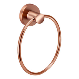 Porta Toalha Argola Em Metal Pieno 17cm Rose Fosco Forusi Cor Rosa em Oferta na Shopee