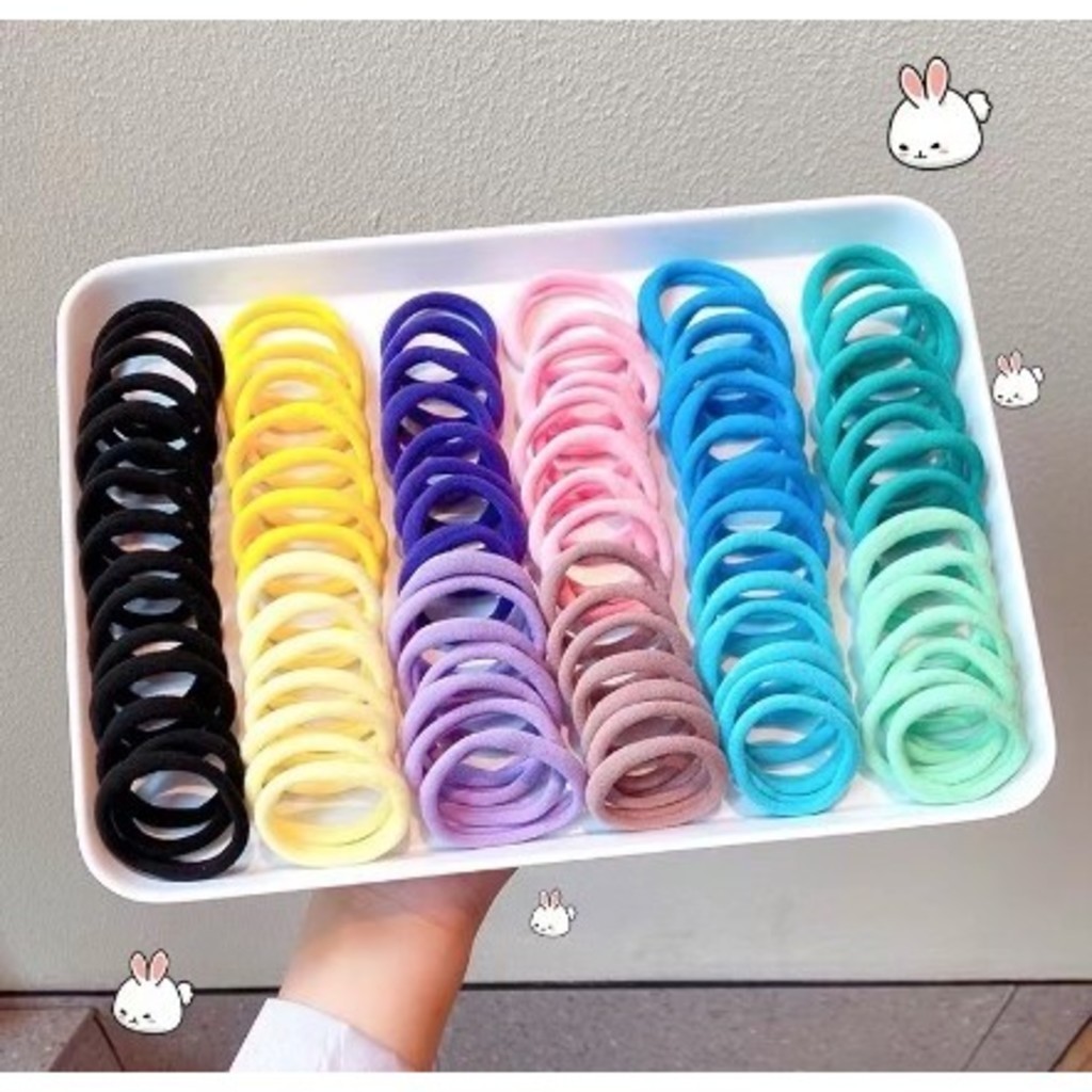 ANA 1108 Kit 300 Unidades Xuxinha Elástico de Cabelo Xuxinha Criança Adulto Rabicó-Grande · foto 2