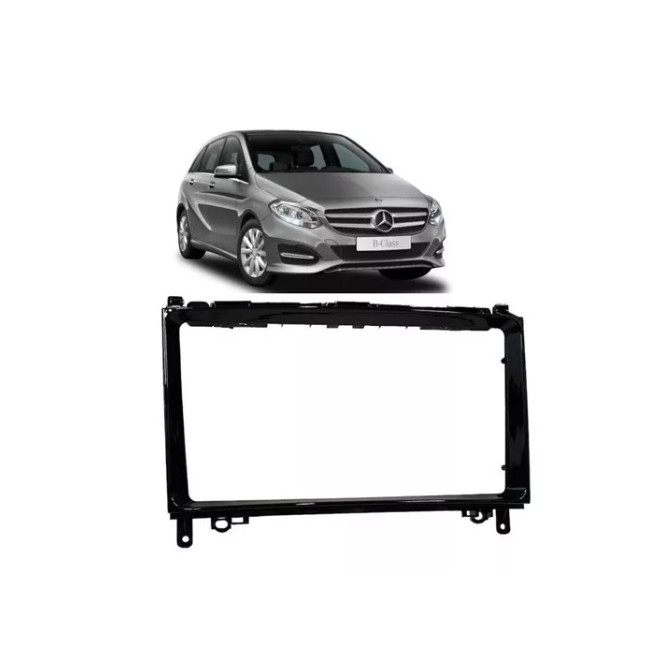 Moldura 9'' Mercedes Benz B200 Klasse W169 W245 Black Piano