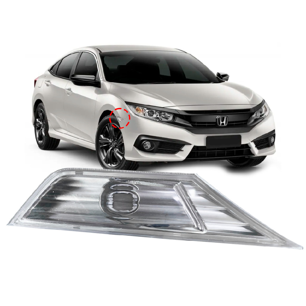 Pisca Lanterna Lateral Civic 17 18 19 20 21 Direito Cristal