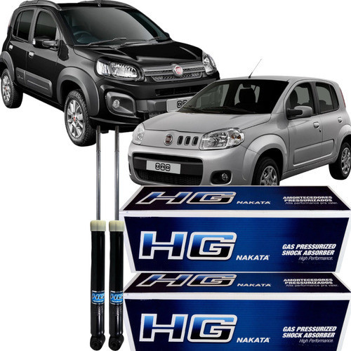 Par Amortecedor Traseiro Nakata Fiat Novo Uno 1.4 2014 em Oferta na Shopee