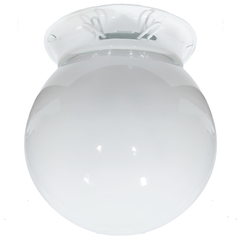 Plafon Teto Colonial Chapa Branco Globo Leitoso 10x20 Retrô