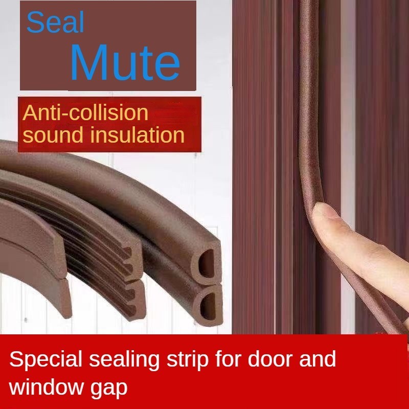 I/D E Tipo Porta Janela Tira De Vedação De Espuma Auto-Adesiva Isolamento Acústico Borracha À Prova De Vento em Oferta na Shopee