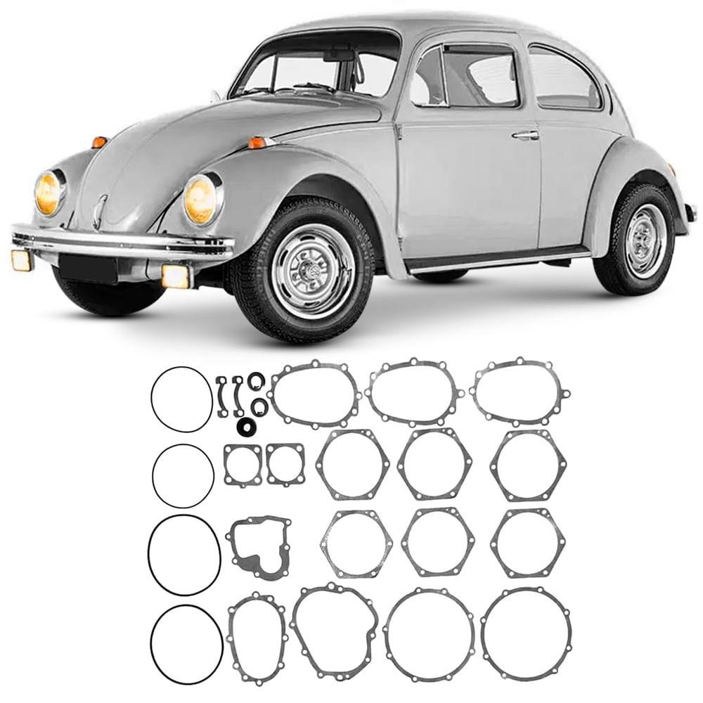 Jogo Junta Câmbio Fusca Kombi 1200 1300 1500 1600 Boxer 4 AR - Spare Parts and Accessories for Vehicles