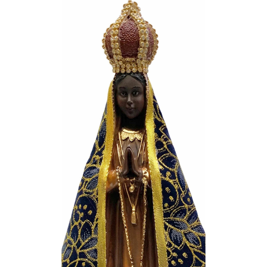 Imagem Nossa Senhora Aparecida 30 Cm Manto Com Brilho