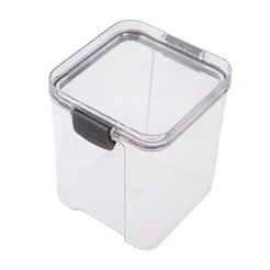 Pote de Plástico Hermetico - Trava Fácil - 600ml - 10,2x9,4 cm - 1 unidade - Clink - Rizzo