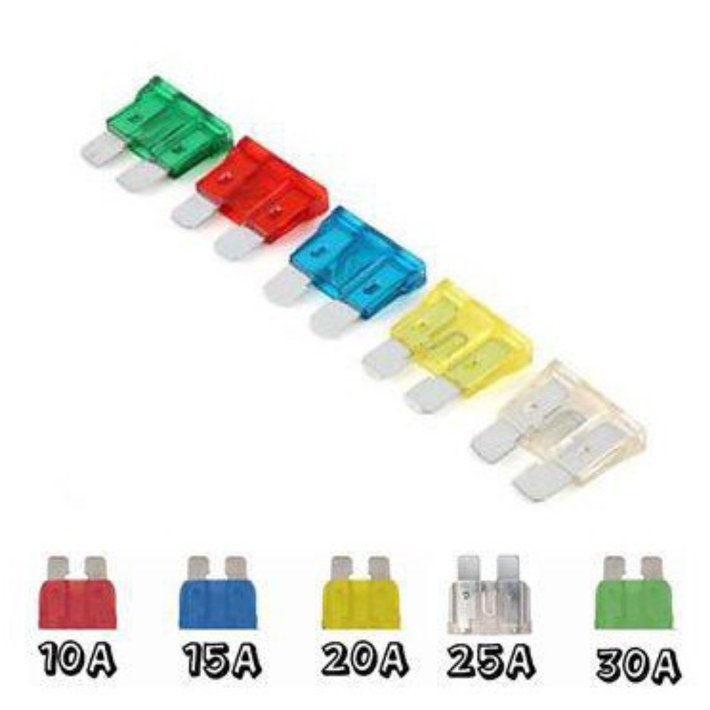 Cartela de Fusiveis para automoveis Carrro Auto Com 10 Pcs em Oferta na Shopee