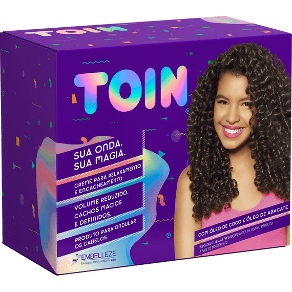 Kit Creme Relaxante Embelleze Toin Cachos Definidos