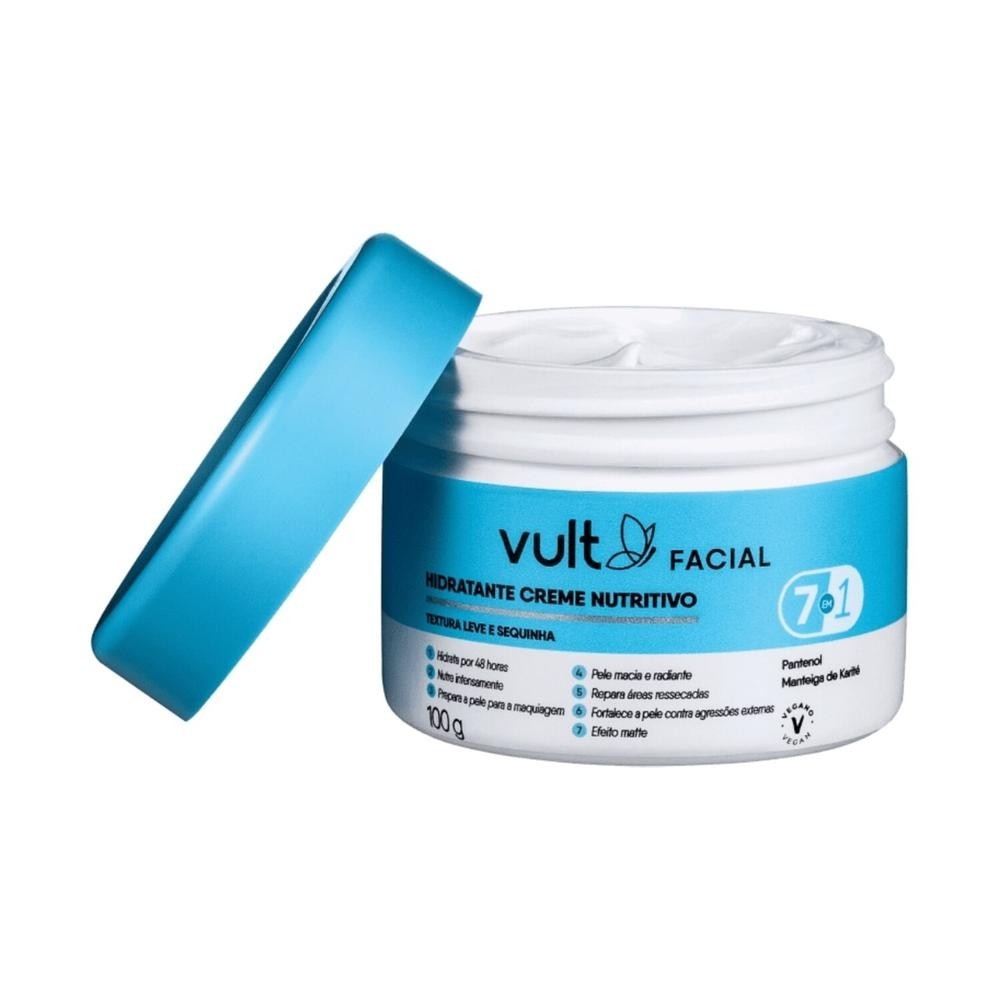Creme Hidratante Facial Vult Nutritivo 7 em 1 100g em Oferta na Shopee
