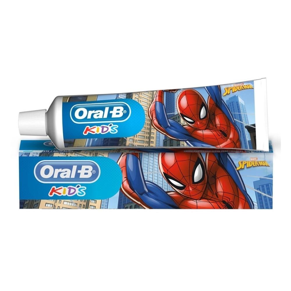 Creme Dental Oral-B Kid's Spiderman 50g em Oferta na Shopee