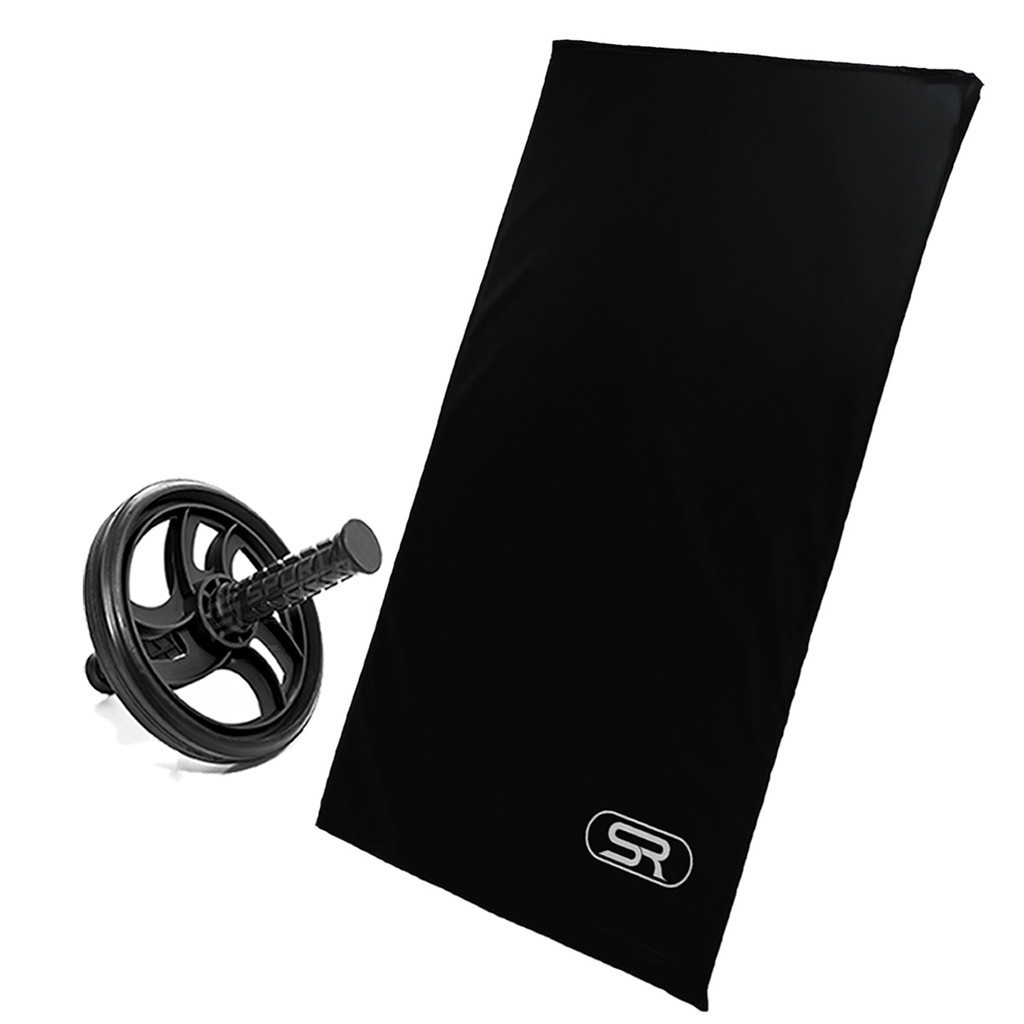 Colchonete Academia Fitness Ag80 + Roda Abdominal Ginastica