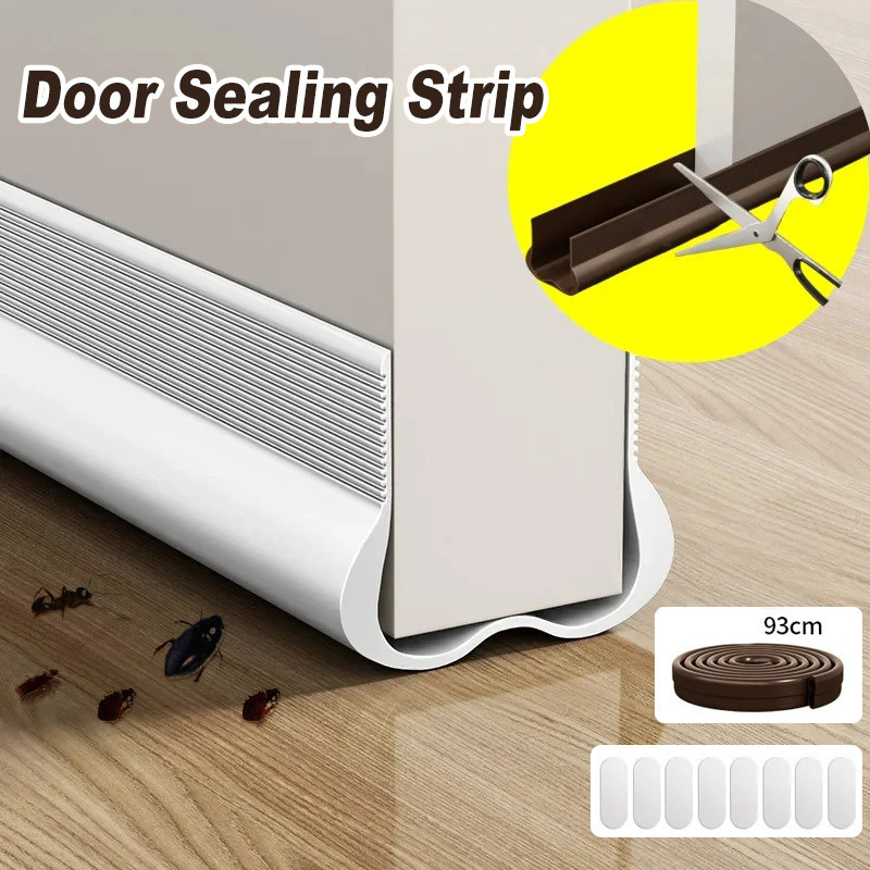 Fita De Vedação De Fundo De Porta Flexível De PVC À Prova De Vento Resistente Ao Frio em Oferta na Shopee