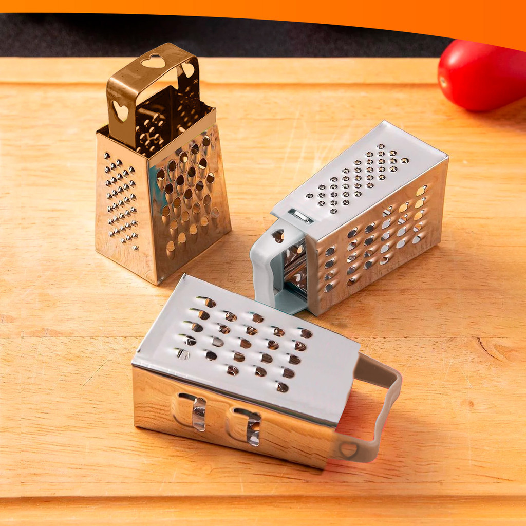 Mini Ralador Cozinha Em Aço Inox 4 Faces 7cm Moedor de Alho Tempeiro em Oferta na Shopee