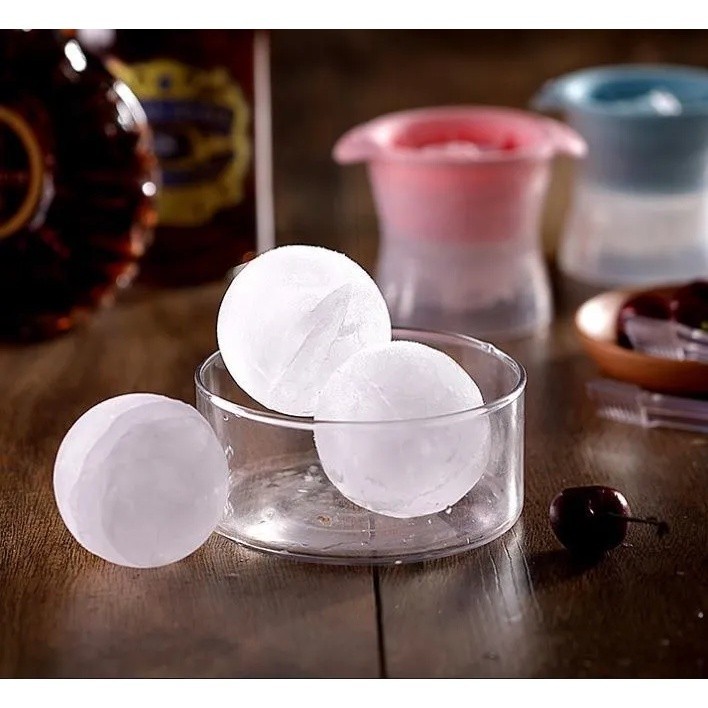 5 Formas De Gelo Redondas Esfera Molde Silicone Bar