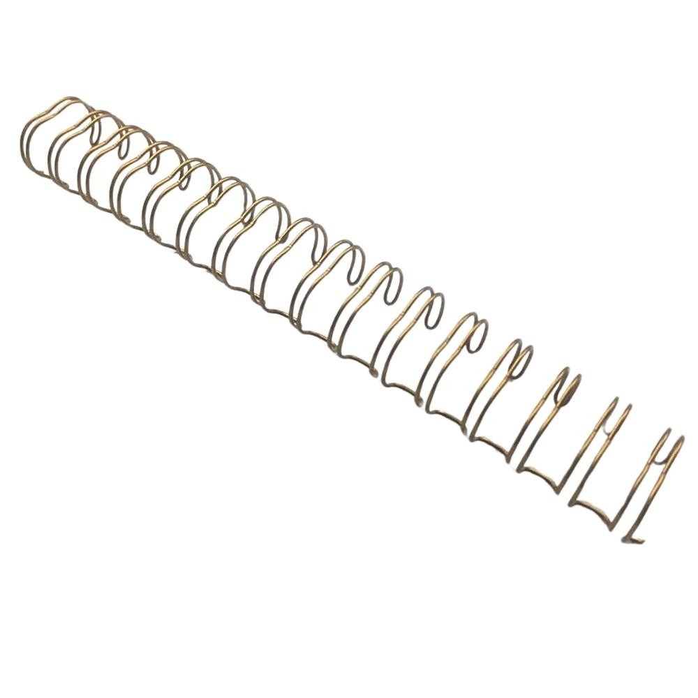 Wire-o para Encadernação 2x1 A5 Dourado 1" para 200 fls 04un — imagem 2 de 2