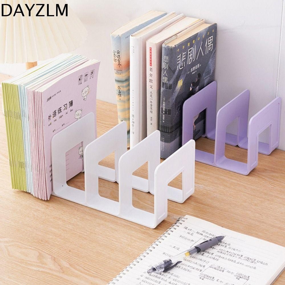 DAYZLM Suporte Para Livros Divisores , Estante De Expositores De , Papelaria De Mesa De 4 Grades Simples E Durável Estudante Classificador De Arquivos