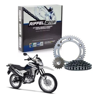 Kit Relação Tração Transmissão Bros 160 Xre 190 2015 à 2024 Original Riffel - COM RETENTOR em Oferta na Shopee