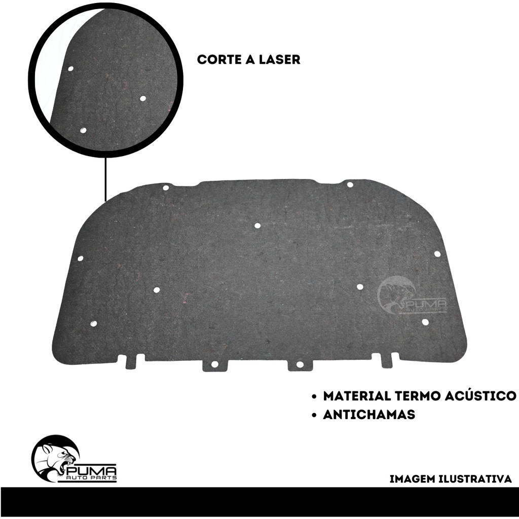 Forro Manta Capo Voyage Gol Saveiro G6 2013 2014 2015 2016 2017 2018 Presilha — imagem 2 de 2