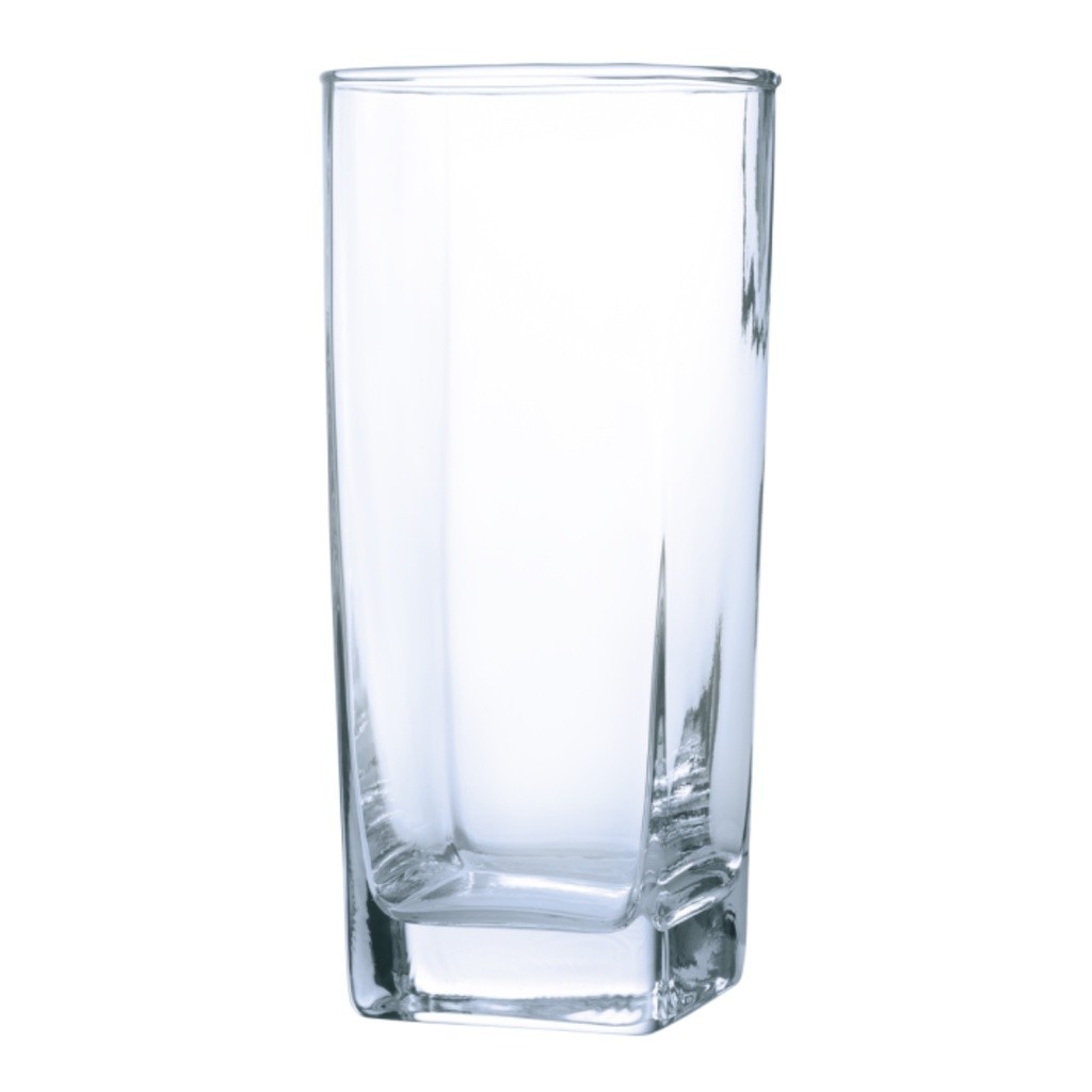 Jogo de Copos Texas Quadrado 320ml Transparente 6 unidades