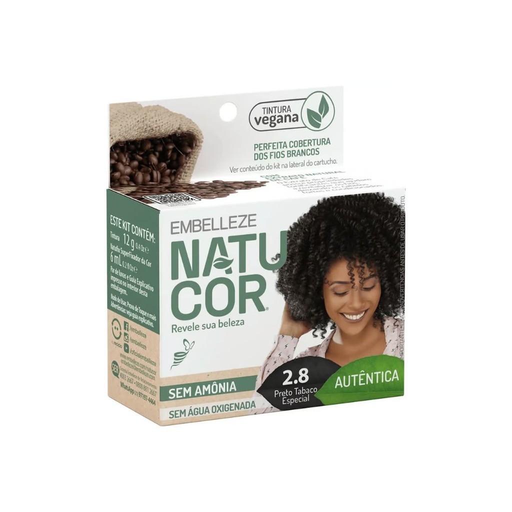 EMBELLEZE TINTA NATUCOR 2.8 PRETO TABACO ESPECIAL