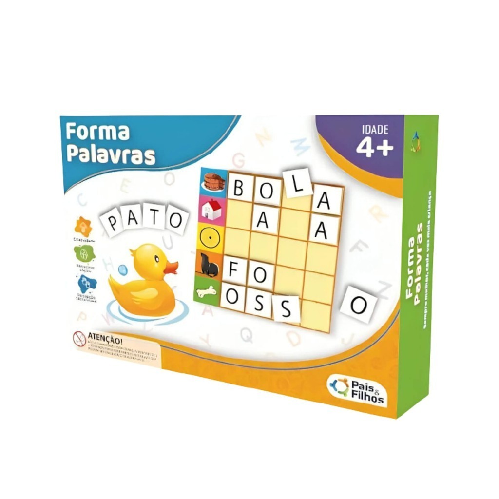 Jogo Didático Infantil Forma Palavras Pais e Filhos - 3003-1 em Oferta na Shopee