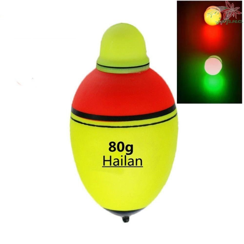 JOPNE Flutuador Luminoso De Pesca , 30g-100g Bobber Eletrônica , De Espuma Dura EVA Dupla Óptica Peche Boia Tackle