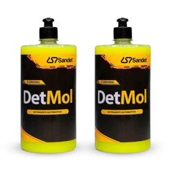 Kit 2 Shampoo Automotivo DetMol Limpeza Pesada Sandet 1L