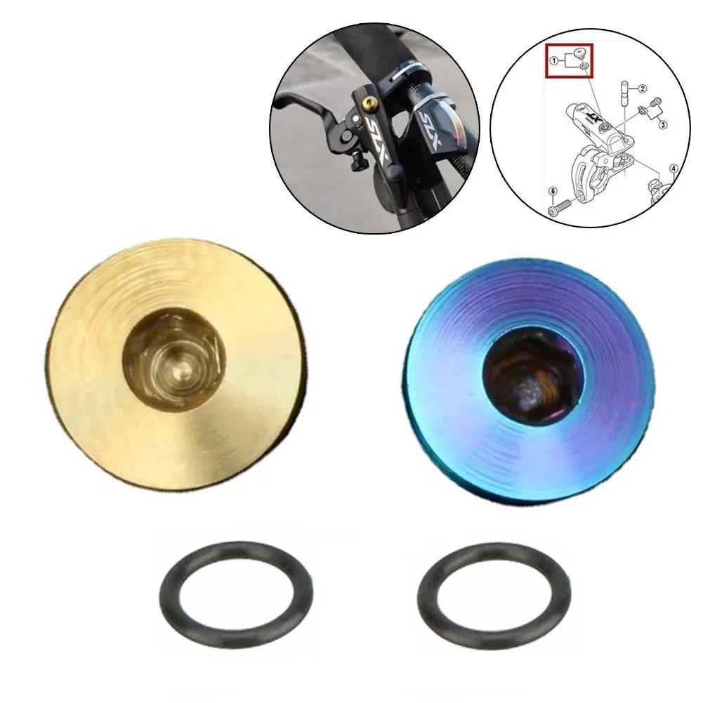 Parafuso De Freio A Disco Hidráulico De Bicicleta De Titânio M5 Para Shimano XT/SLX/Zee/Deore/LX Sangramento Com Peças D